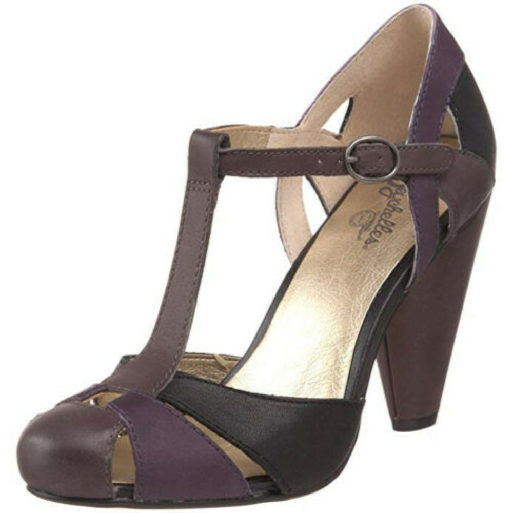 NWB SEYCHELLES Countdown Purple Leather Pump 7.5